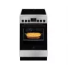Laisvai pastatoma viryklė Electrolux LKR540266X — 4 degiklių keraminė kaitlentė, elektrinė orkaitė 57 l, nerūdijantis plienas, energijos klasė A, 50 cm