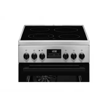 Laisvai pastatoma viryklė Electrolux LKR540266X — 4 degiklių keraminė kaitlentė, elektrinė orkaitė 57 l, nerūdijantis plienas, energijos klasė A, 50 cm