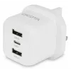 Dicota maitinimo šaltinis – kompaktiškas, nešiojamam kompiuteriui – 32 vatai – 3 A – 3 išvesties prievadai (USB-C, 2 x USB)