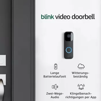 Amazon Blink Video Doorbell juoda