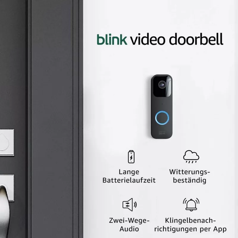 Amazon Blink Video Doorbell juoda