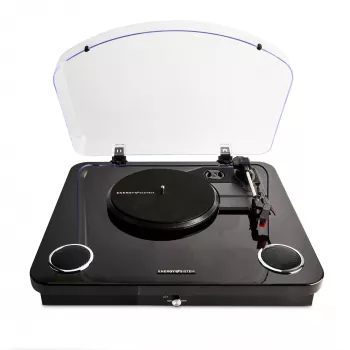 Belt-drive audio turntable Energy Sistem JuodaSpin Juoda Transparent 33 45 78 RPM