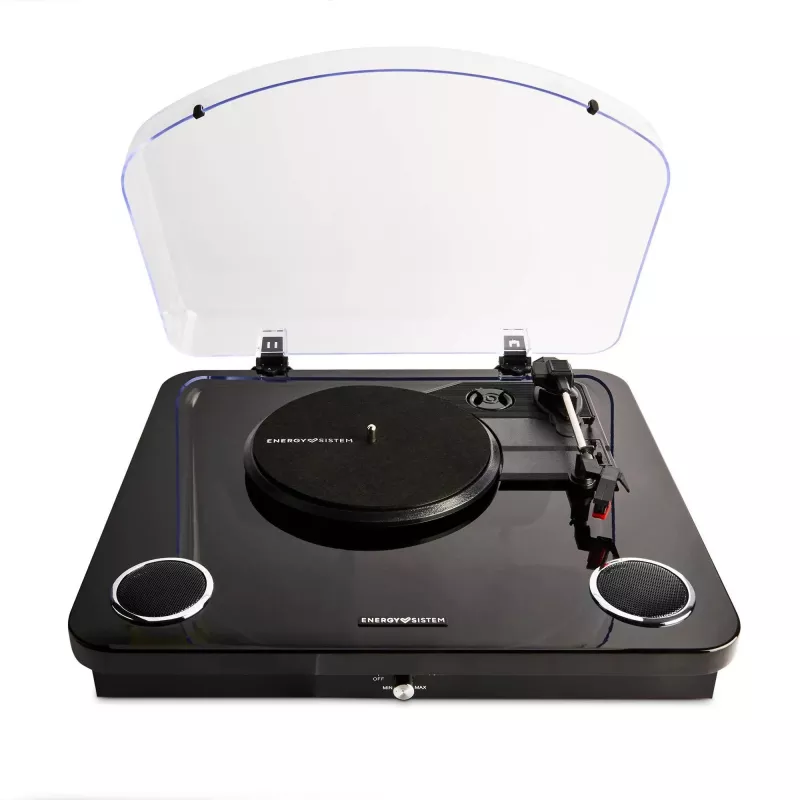 Belt-drive audio turntable Energy Sistem JuodaSpin Juoda Transparent 33 45 78 RPM