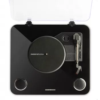 Belt-drive audio turntable Energy Sistem JuodaSpin Juoda Transparent 33 45 78 RPM