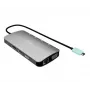 Dokingo stotis ITEC i-tec USB-C Metal Nano 3x Display (DP, HDMI, VGA) su maitinimo tiekimu 100 W, 4x USB-A, Gigabit Ethernet