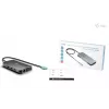 Dokingo stotis ITEC i-tec USB-C Metal Nano 3x Display (DP, HDMI, VGA) su maitinimo tiekimu 100 W, 4x USB-A, Gigabit Ethernet