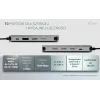 Dokingo stotis ITEC i-tec USB-C Metal Nano 3x Display (DP, HDMI, VGA) su maitinimo tiekimu 100 W, 4x USB-A, Gigabit Ethernet