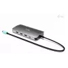 Dokingo stotis ITEC i-tec USB-C Metal Nano 3x Display (DP, HDMI, VGA) su maitinimo tiekimu 100 W, 4x USB-A, Gigabit Ethernet