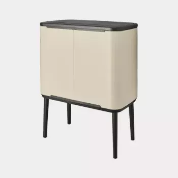 Brabantia Bo Touch šiukšliadėžė 33 l 3 krepšiai smėlio spalvos plotis 540 mm gylis 312 mm aukštis 680 mm