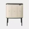 Brabantia Bo Touch šiukšliadėžė 33 l 3 krepšiai smėlio spalvos plotis 540 mm gylis 312 mm aukštis 680 mm