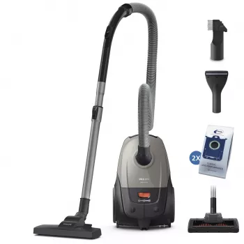 Cilindrinis dulkių siurblys „Philips 2000“ serija XD2152/12 — 850 W, 3 L dulkių maišelis, HEPA filtras, sausas valymas