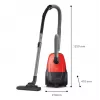 Cilindrinis dulkių siurblys Philips 1000 series XD1111/10, 800 W, sausas valymas, dulkių maišelis 3 L, HEPA, 77 dB
