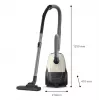 Dulkių siurblys | PHILIPS | Įėjimo galia 800 W | Dulkių talpa 3 L | Cilindrinis siurblys | Valymo tipas Sausas | Dulkių talpykla Dulkių maišelis | Spalva Juoda/Smėlinė | XD1101/10