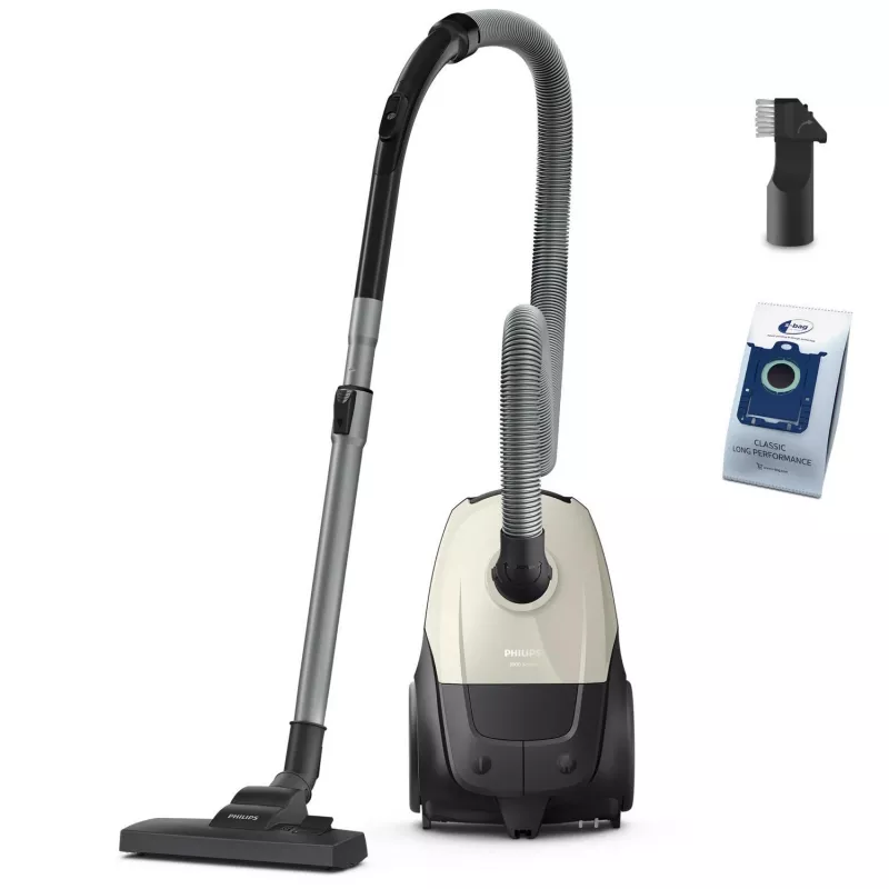 Dulkių siurblys | PHILIPS | Įėjimo galia 800 W | Dulkių talpa 3 L | Cilindrinis siurblys | Valymo tipas Sausas | Dulkių talpykla Dulkių maišelis | Spalva Juoda/Smėlinė | XD1101/10