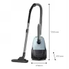 Cilindrinis dulkių siurblys Philips 2000 series XD1142/10 — 800 W, 3 L dulkių maišelis, HEPA filtras, sausas valymas