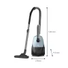 Cilindrinis dulkių siurblys Philips 2000 series XD1142/10 — 800 W, 3 L dulkių maišelis, HEPA filtras, sausas valymas