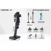 Stick vacuum Samsung VS20C9554TK — Baterija, ličio jonų, 580 W, be maišelio 0,8 l, cikloninis, juodas