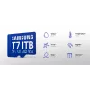 MicroSDXC atminties kortelė Samsung T7 128 GB UHS-I U3 V30 170 MB/s Mėlyna