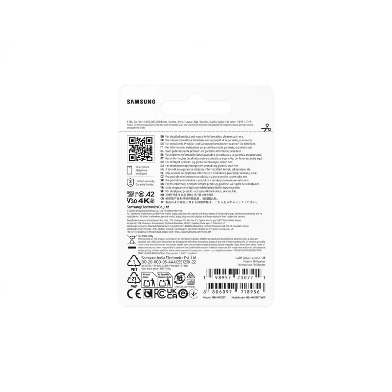 Atminties kortelė MB-MH128T/WW T9 microSD 128GB