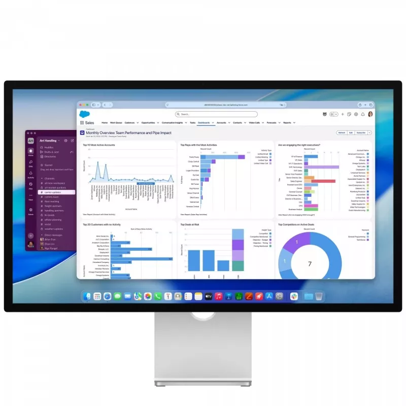 Monitorius Apple Studio Display (standartinis stiklas) su pakreipiamu ir aukščio reguliavimo stovu