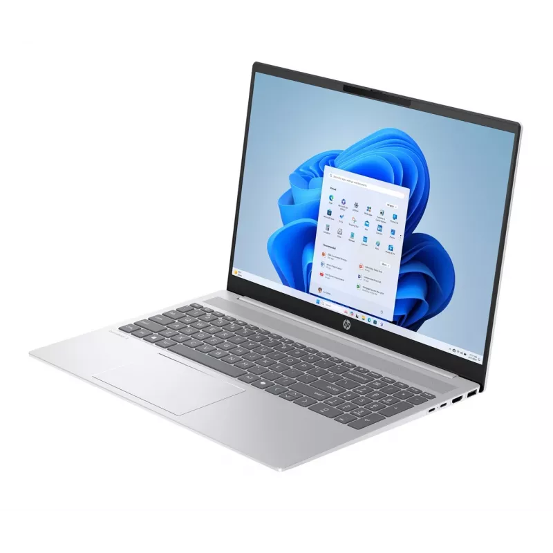 HP OmniBook 5 - Ultra 7 255U nešiojamasis kompiuteris, 16 colių 2K ekranas, 24 GB RAM, 512 GB SSD, Windows 11 Pro, ledynų sidabro