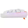 Mechaninė žaidimų klaviatūra Cherry K5 Pro TMR Compact 65% AZERTY RGB laidinė USB oranžinė balta