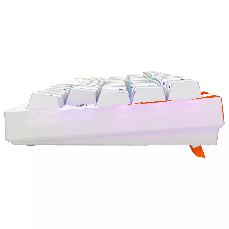 Mechaninė žaidimų klaviatūra Cherry K5 Pro TMR Compact 65% AZERTY RGB laidinė USB oranžinė balta