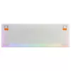 Mechaninė žaidimų klaviatūra Cherry K5 Pro TMR Compact 65% AZERTY RGB laidinė USB oranžinė balta