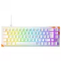 Mechaninė žaidimų klaviatūra Cherry K5 Pro TMR Compact — 65 % QWERTY USB laidinė, RGB, magnetinis jungiklis, oranžinė/baltos spalvos