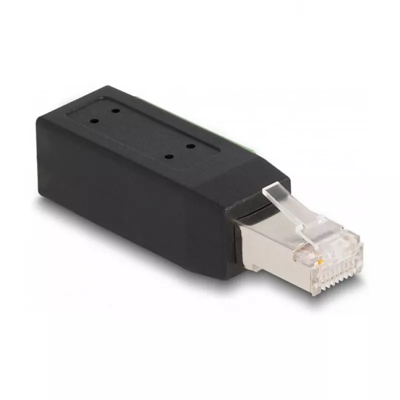 DeLOCK RJ45 kištuko Cat.5e prie gnybtų bloko adapteris 90° kampuotas