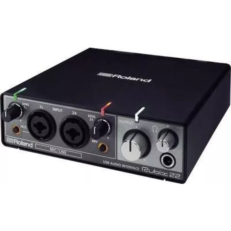 Roland Rubix22 - Desktop - Juoda - USB - 24-bit/192kHz - 44.1,48,96,192 kHz - USB (417431A99)