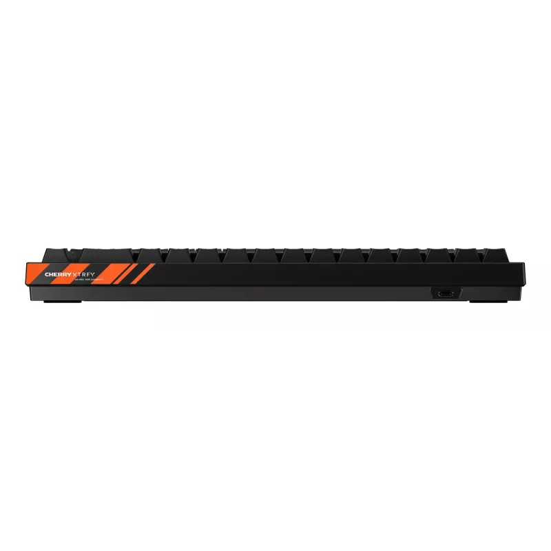 Mechaninė žaidimų klaviatūra Cherry K5 Pro TMR Compact 65% QWERTY Nordic laidinė USB RGB juoda/oranžinė