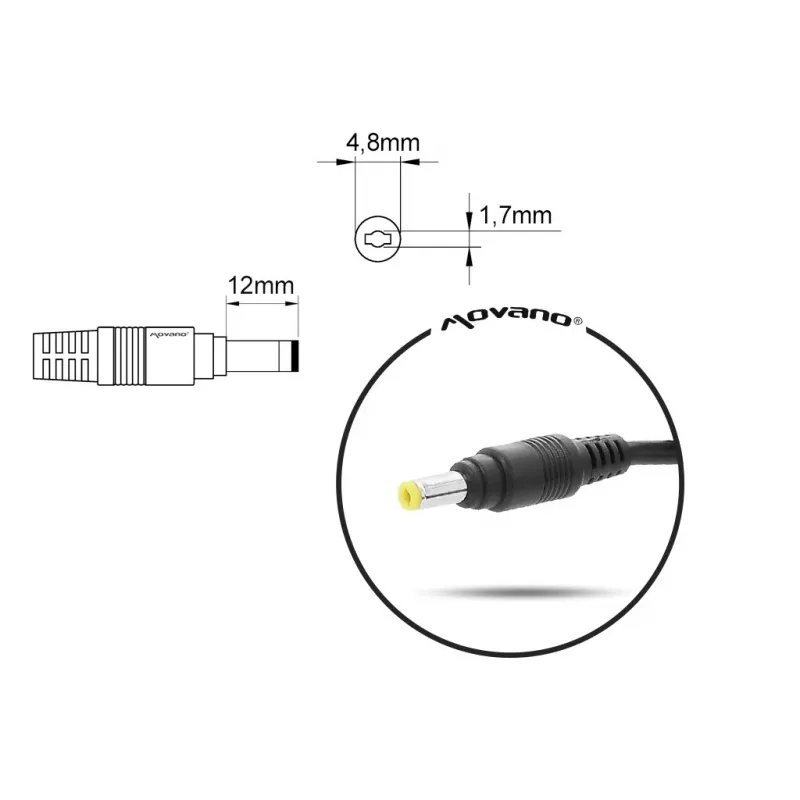 Nešiojamojo kompiuterio įkroviklis MITSU 10,5 V 4,3 A (4,8×1,7 mm), skirtas Sony nešiojamiesiems kompiuteriams