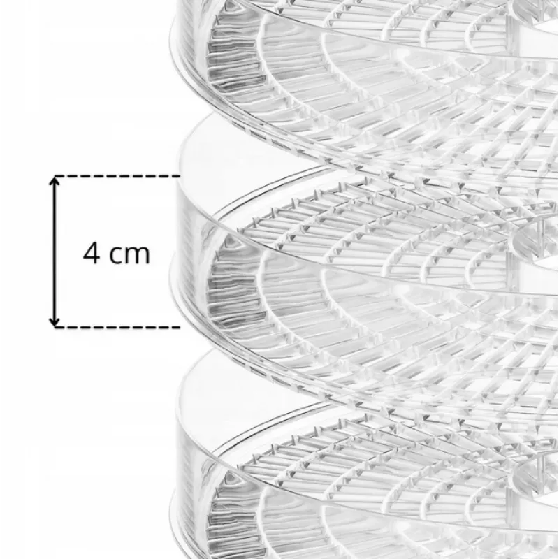 Extralink Home didelė maisto džiovyklė grybams, vaisiams, daržovėms ir žolelėms galinga Pro 500W + 5 padėklai 27cm balta