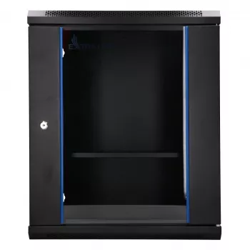 Extralink Lite 12U 530X400 SIENINIS stovo spinta juoda su lentyna