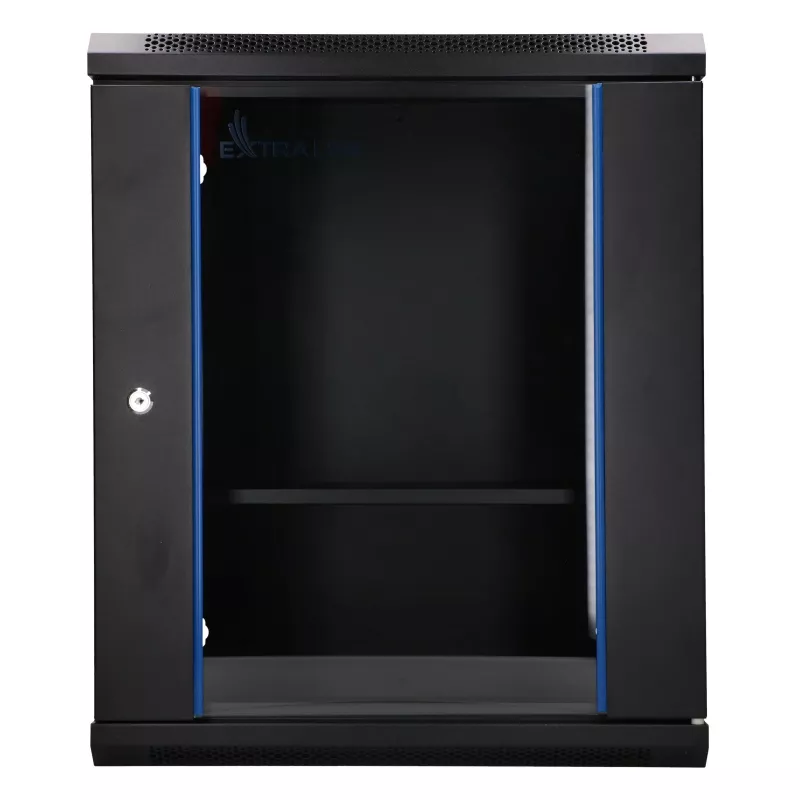 Extralink Lite 12U 530X400 SIENINIS stovo spinta juoda su lentyna