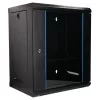 Extralink Lite 12U 530X400 SIENINIS stovo spinta juoda su lentyna