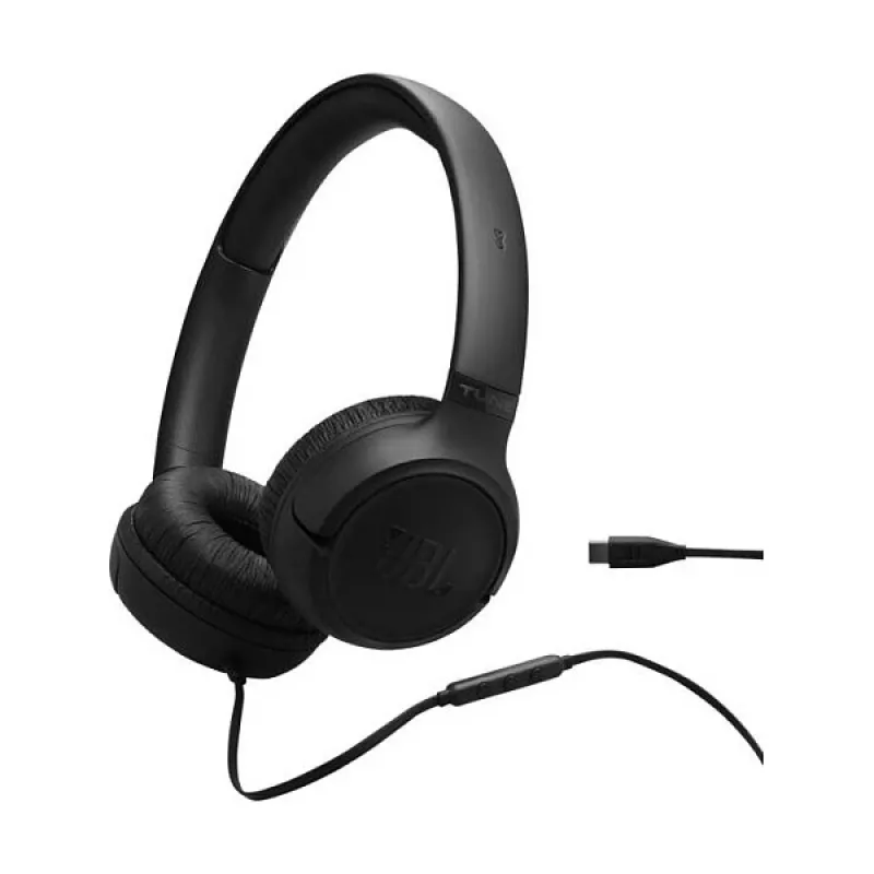 Laidinės ausinės JBL Tune 530C USB-C — uždedamos ausinės, 20–40000 Hz, juodos