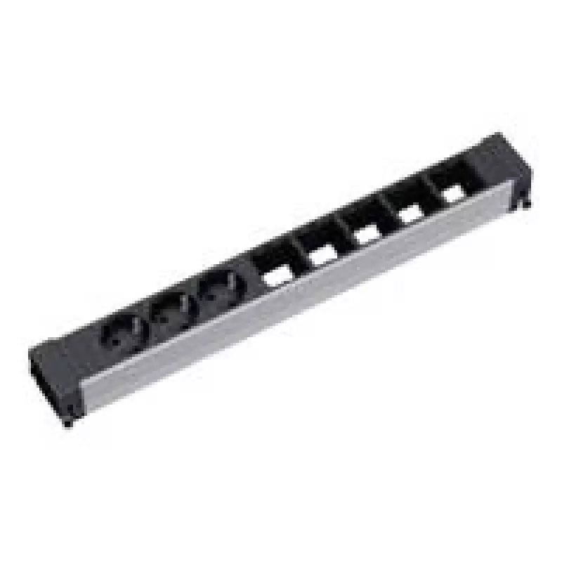 Maitinimo prailgintuvas 3 AC lizdai Bachmann 909.006 juoda sidabrinė