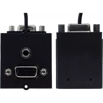 Kištukinis lizdas VGA + RCA Bachmann 917.058 garso ir vaizdo jungtys