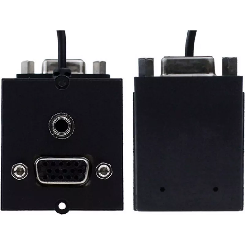 Kištukinis lizdas VGA + RCA Bachmann 917.058 garso ir vaizdo jungtys