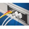 Maitinimo lizdas Bachmann STEP ALU 1x USB 1x nestandartinis modulis 2x maitinimo lizdas