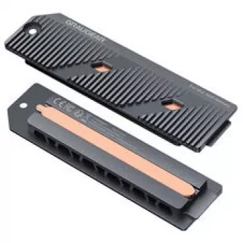 GrauGear G-PS5HS05+ šilumos vamzdelių aušintuvas ir M.2 NVMe SSD aušinimo sprendimas, skirtas PlayStation 5 plonas ir Pro, pilkas