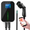 Extralink BS20-BC-22kW-APP elektrinių automobilių įkroviklis Type 2 32A 22kW, 3 fazės, LCD ekranas, programėlė, 6,1 m