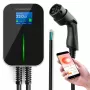 Extralink BS20-BC-22kW-APP elektrinių automobilių įkroviklis Type 2 32A 22kW, 3 fazės, LCD ekranas, programėlė, 6,1 m