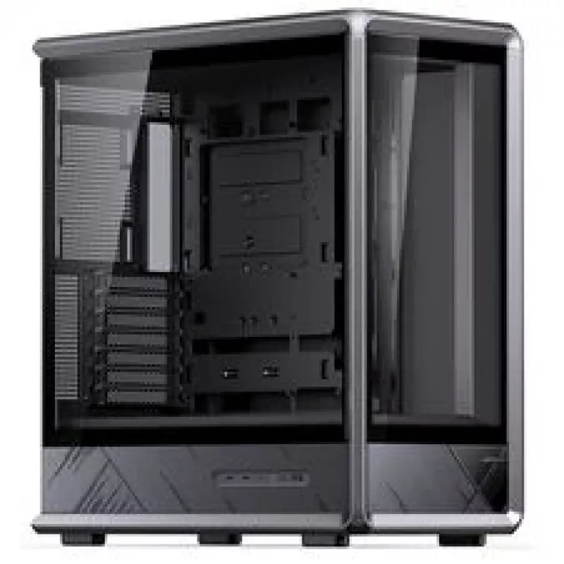 Jonsbo D401 PC korpusas, Midi Tower, ATX, grūdintas stiklas - juoda