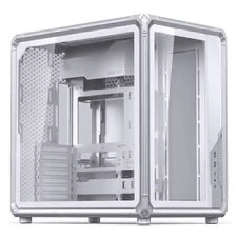 Jonsbo X400 PC korpusas, Midi Tower, ATX, grūdintas stiklas - balta