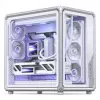 Jonsbo X400 PC korpusas, Midi Tower, ATX, grūdintas stiklas - balta