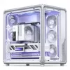 Jonsbo X400 PC korpusas, Midi Tower, ATX, grūdintas stiklas - balta