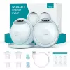 Paruu P20 HANDS-FREE nešiojamasis krūties siurblys, žalias, dvigubas rinkinys